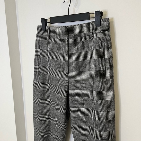 ARITZIA WILFRED Women’s Wool Trouser Pants Black & White Classic Plaid Size 6 - Picture 4 of 11